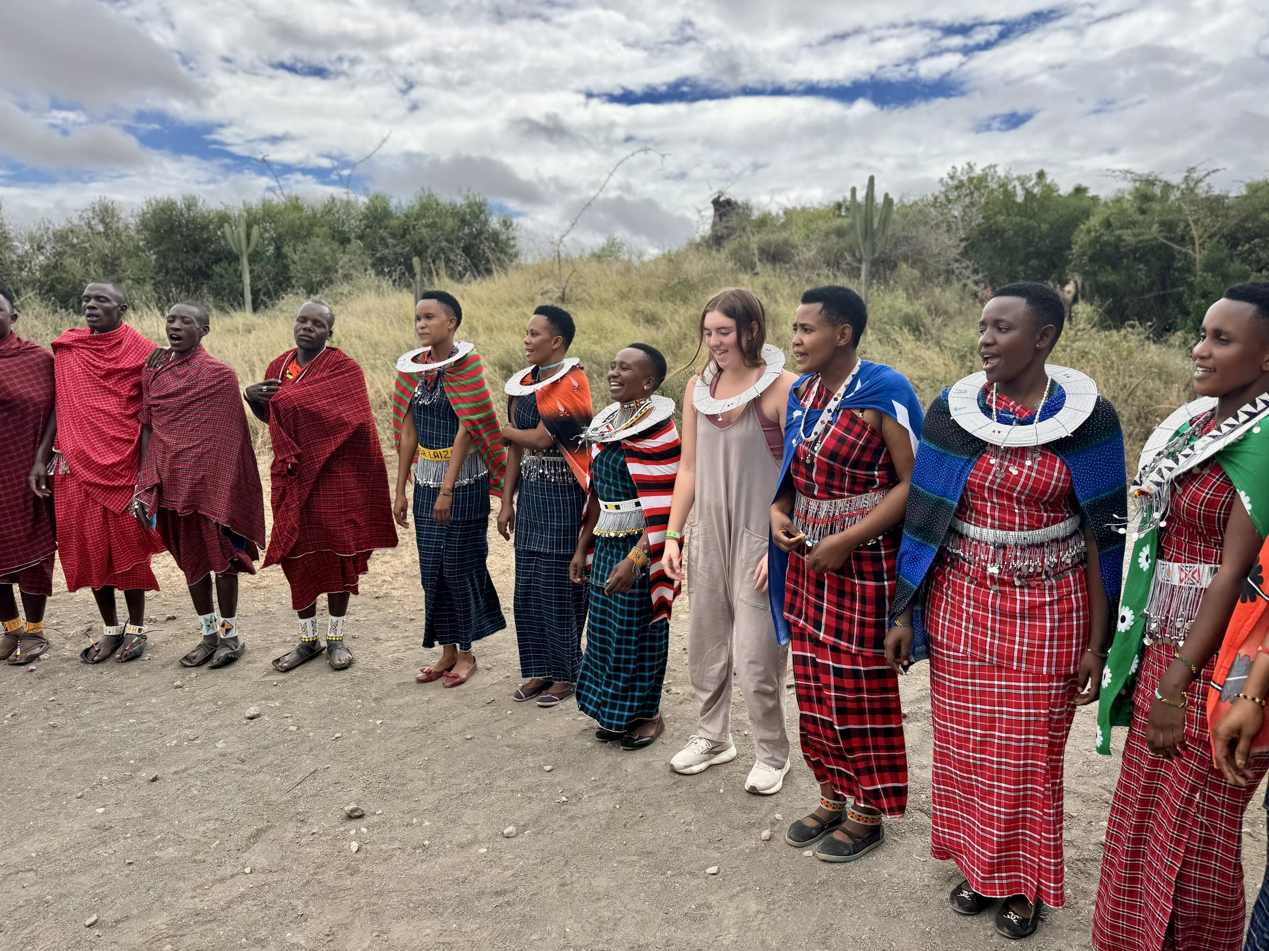Izzy with Maasai women.jpeg