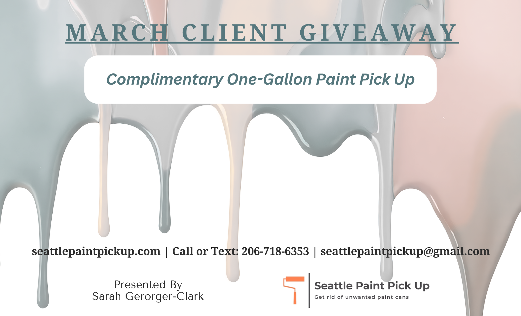 West Seattle Client Giveaway | Complimentary Paint Pick-Up — Cloud City ...