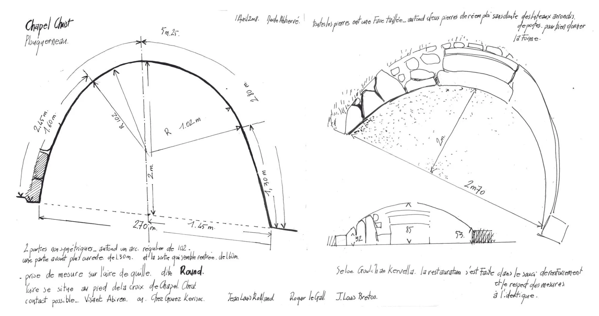 Plan de l’aire de jeu de Chapel Christ à Plouguerneau