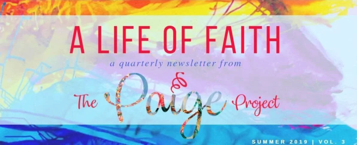 Sign up for Paige Project Newsletter.