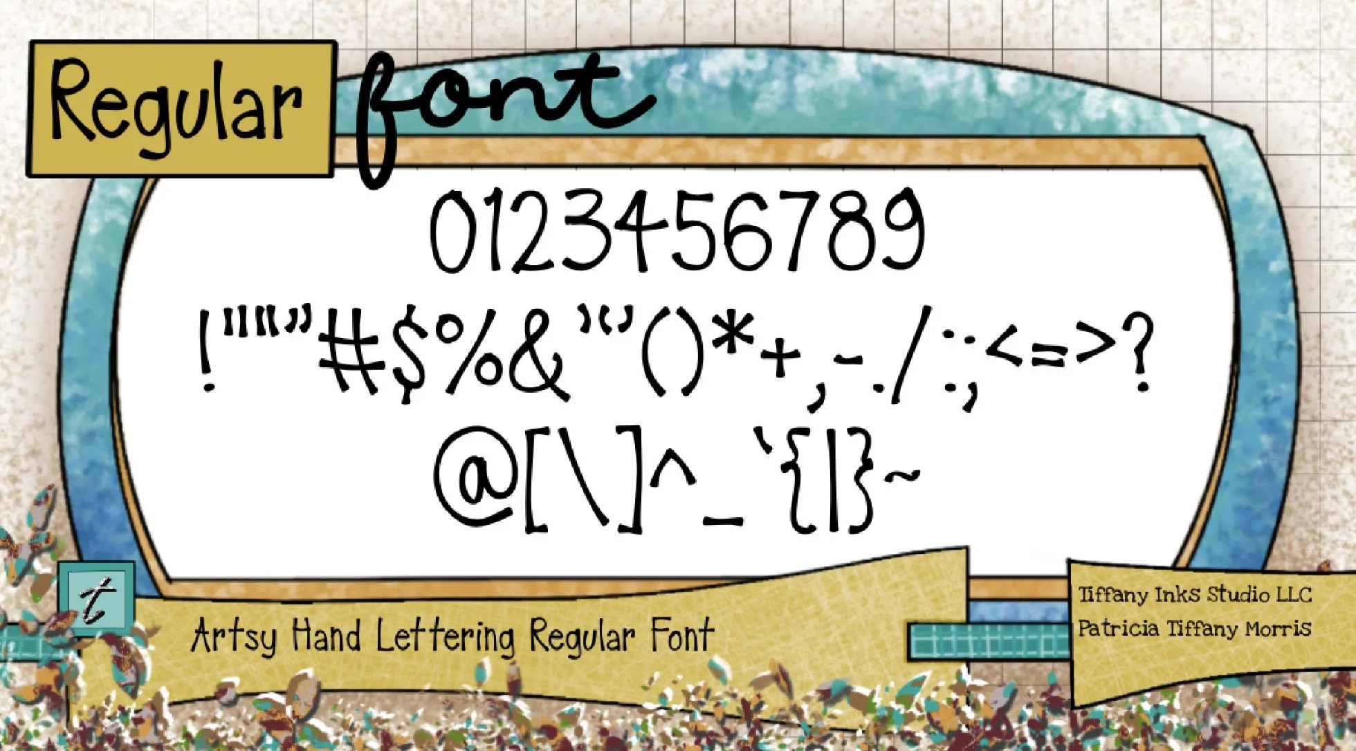 FONT Artsy hand Lettering REgular Font 123 ipad SS.jpeg