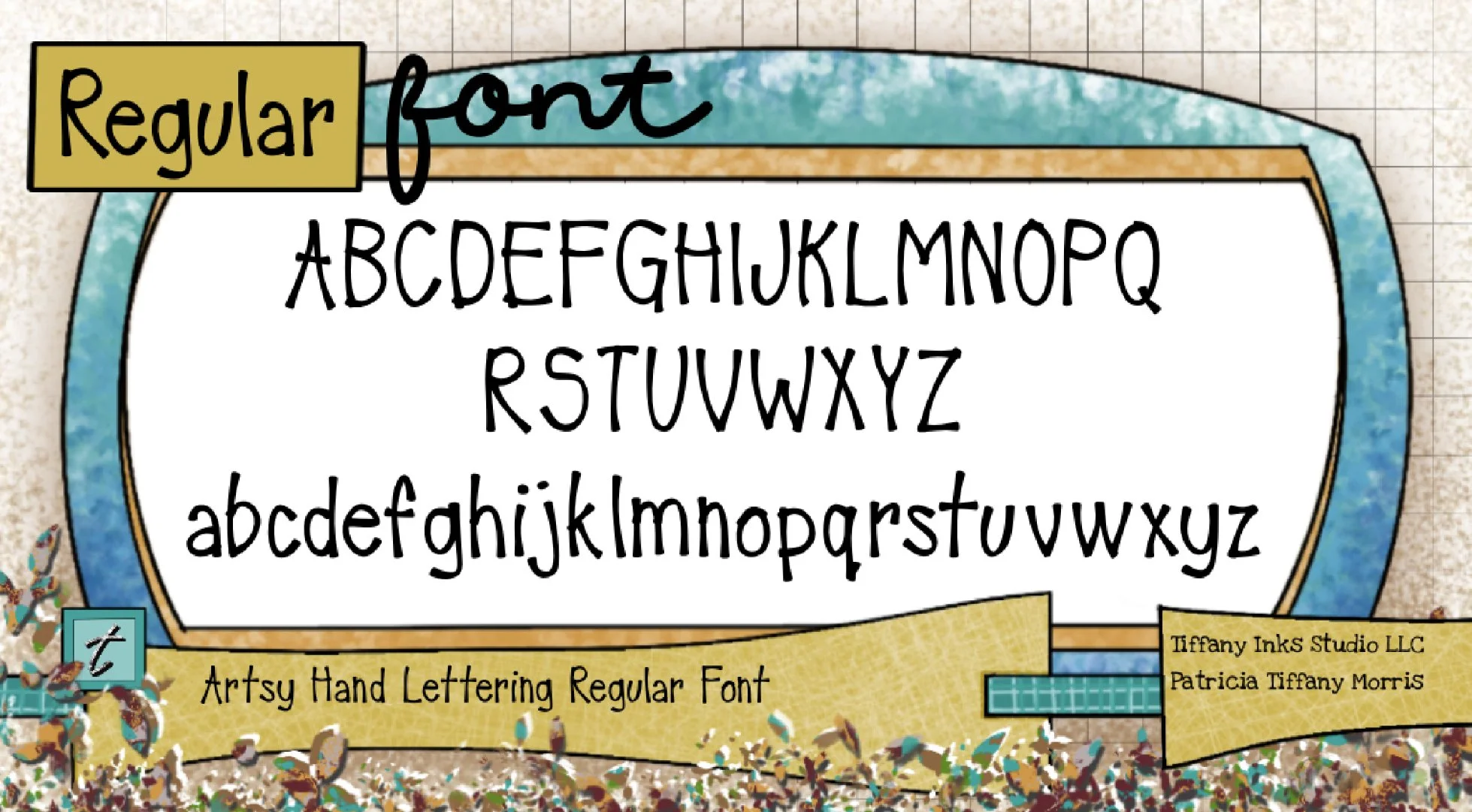 FONT Artsy hand Lettering REgular Font ABC ipad SS.jpeg