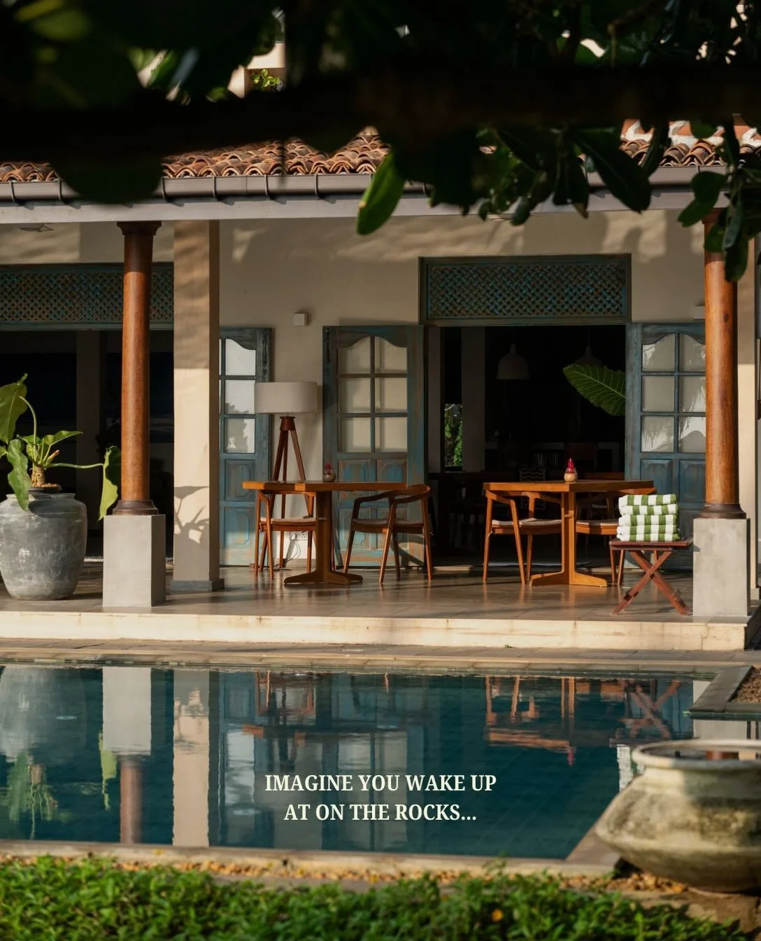 Imagine a few days of this.

Ocean views, your own pool, spa treatments, creative workshops and long days at the villa. This is On The Rocks, Unawatuna🌴
