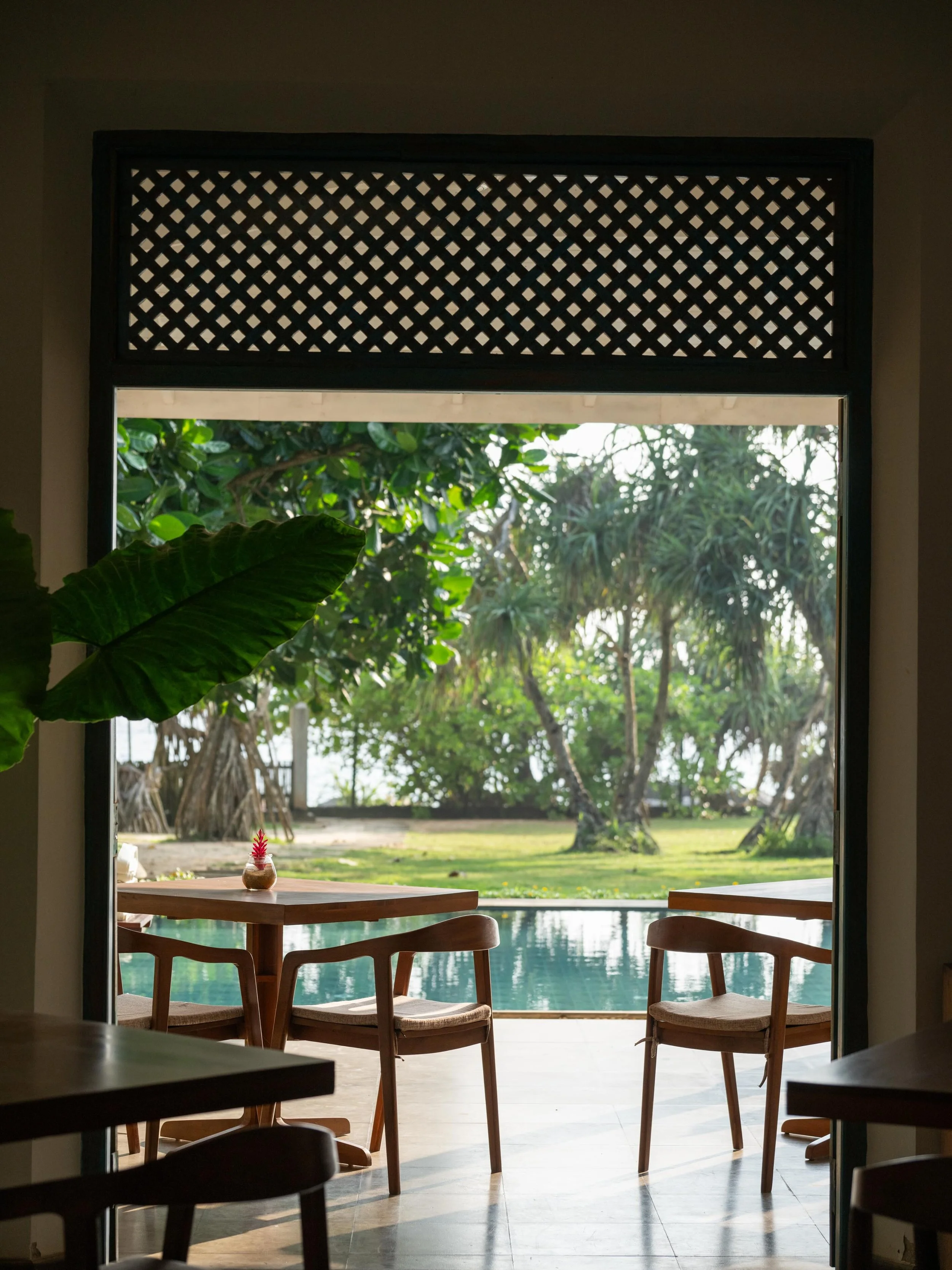 Some holidays are best spent around a table, by the pool, or watching the sun disappear into the Indian Ocean.

With seven bedrooms spread across two buildings, this private beachfront villa in Unawatuna is ideal for family holidays and group getaway