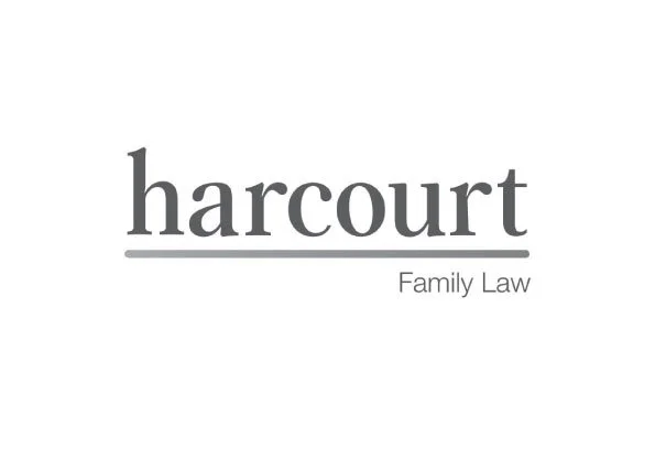 Harcourt Family Law logo with text on a white background.