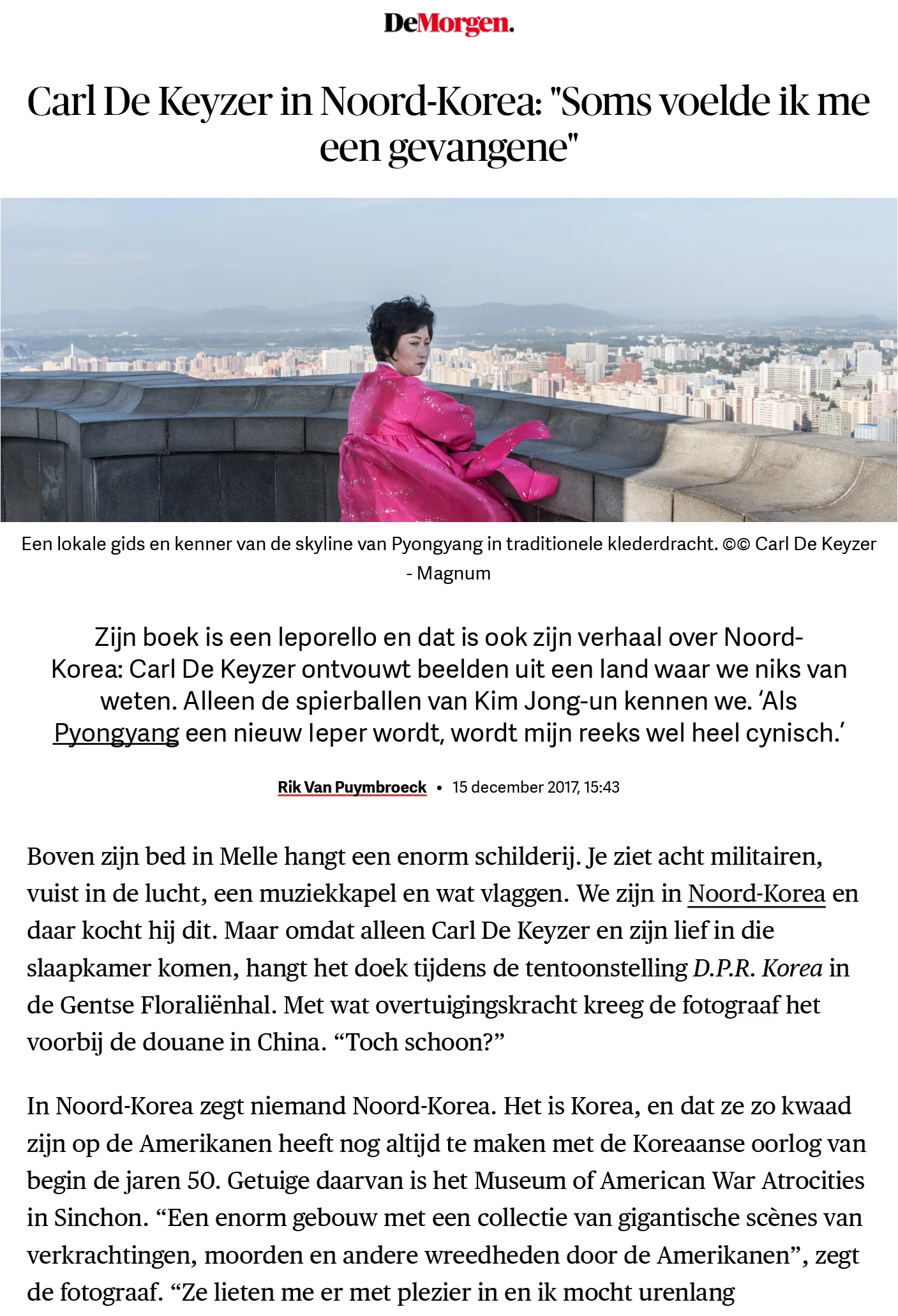De Morgen DPRK