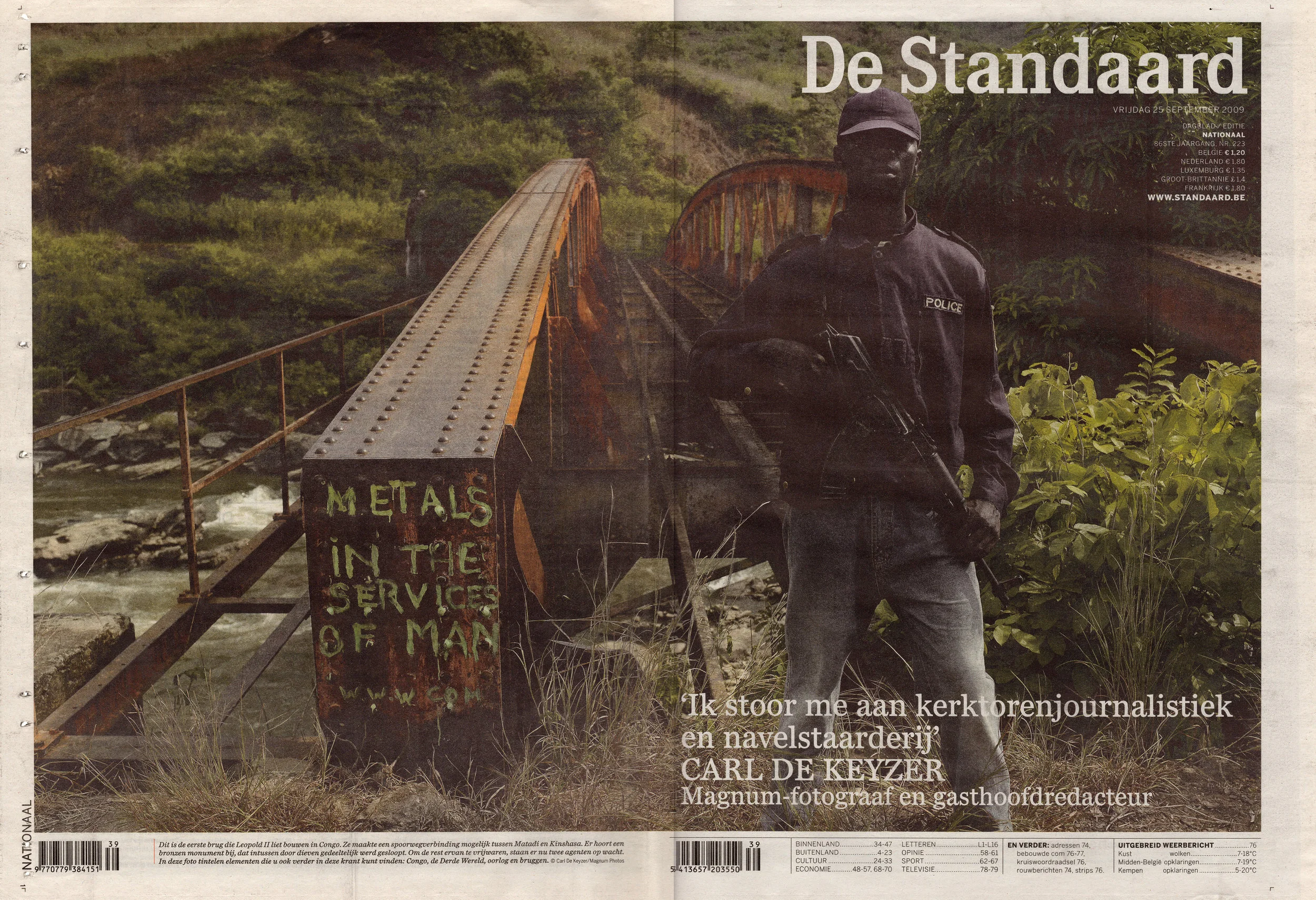 Guest chief edtior for De Standaard