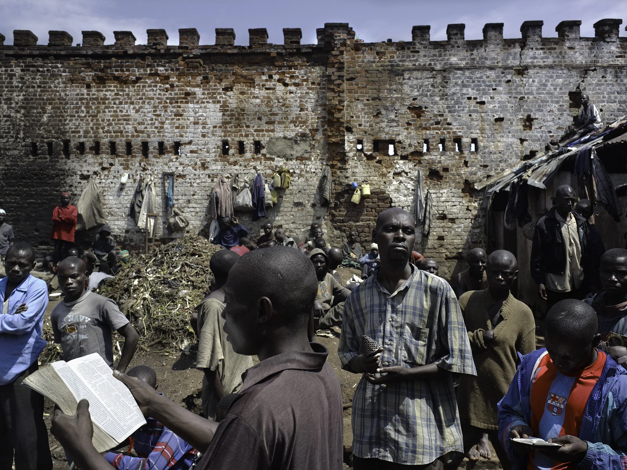 Goma, prison. Congo, RDC 2007. From the book 'Congo (Belge)' 2010.