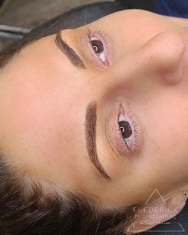Enhancing your brows can be achieved through various methods. We did mostly shading on this client to add volume and definition. Consider consulting with a professional permanent makeup artist for personalized advice based on your brow shape and pref
