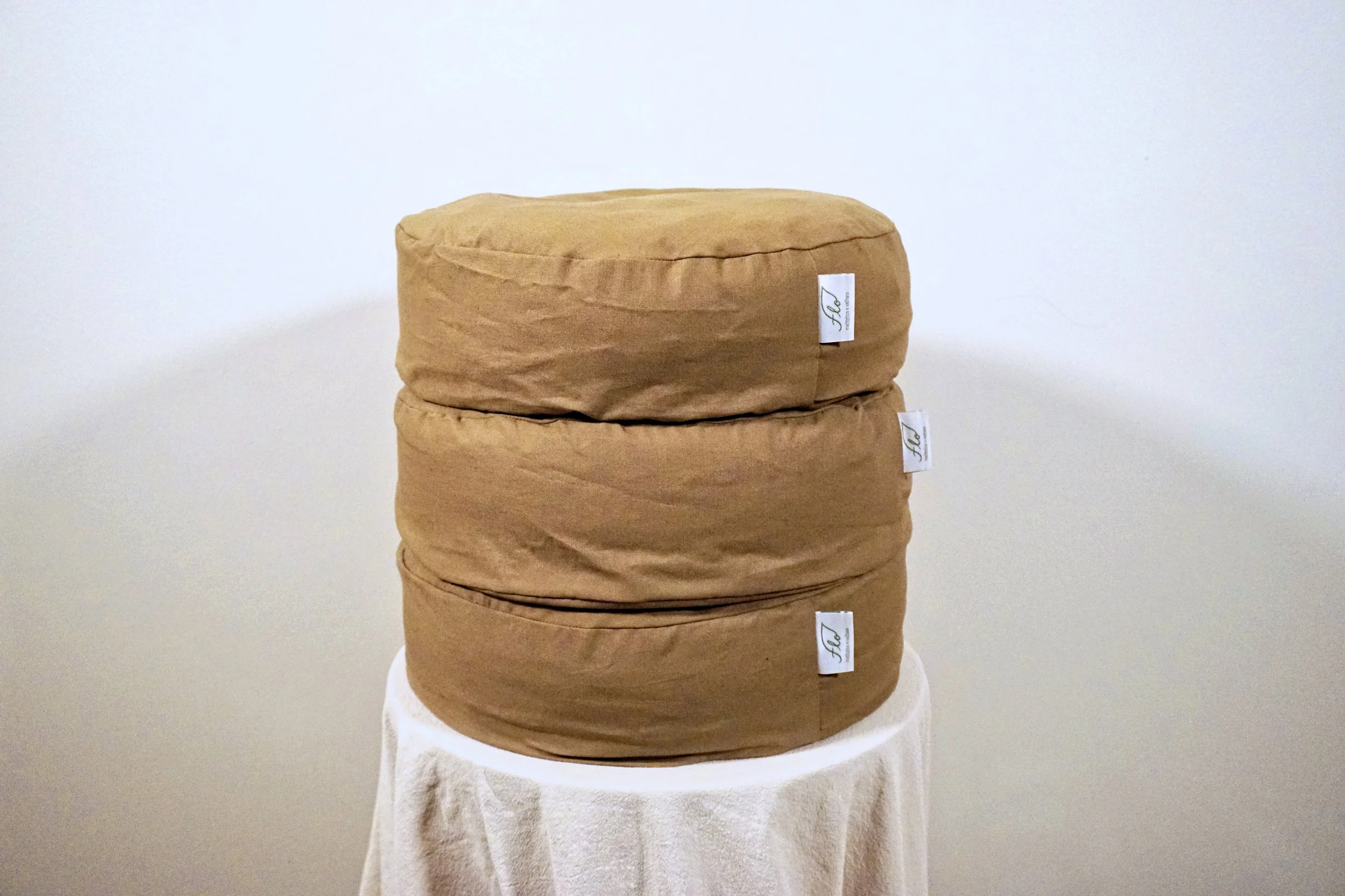 Handcrafted Flo Meditation Cushion - Sand