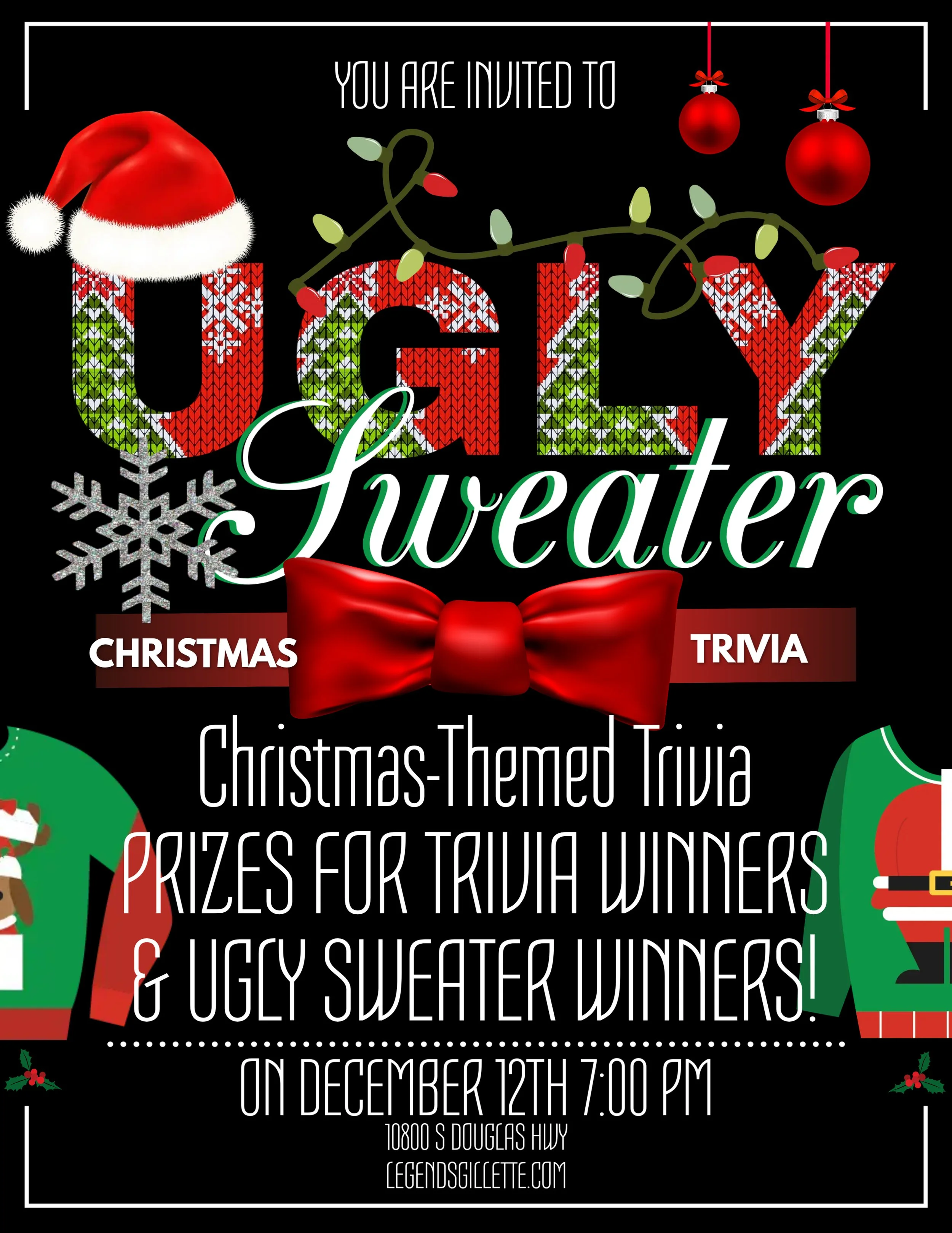 Christmas Trivia &amp; Ugly Sweater Contest