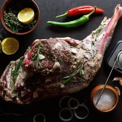 Holiday Bone-In Leg of Lamb Roast