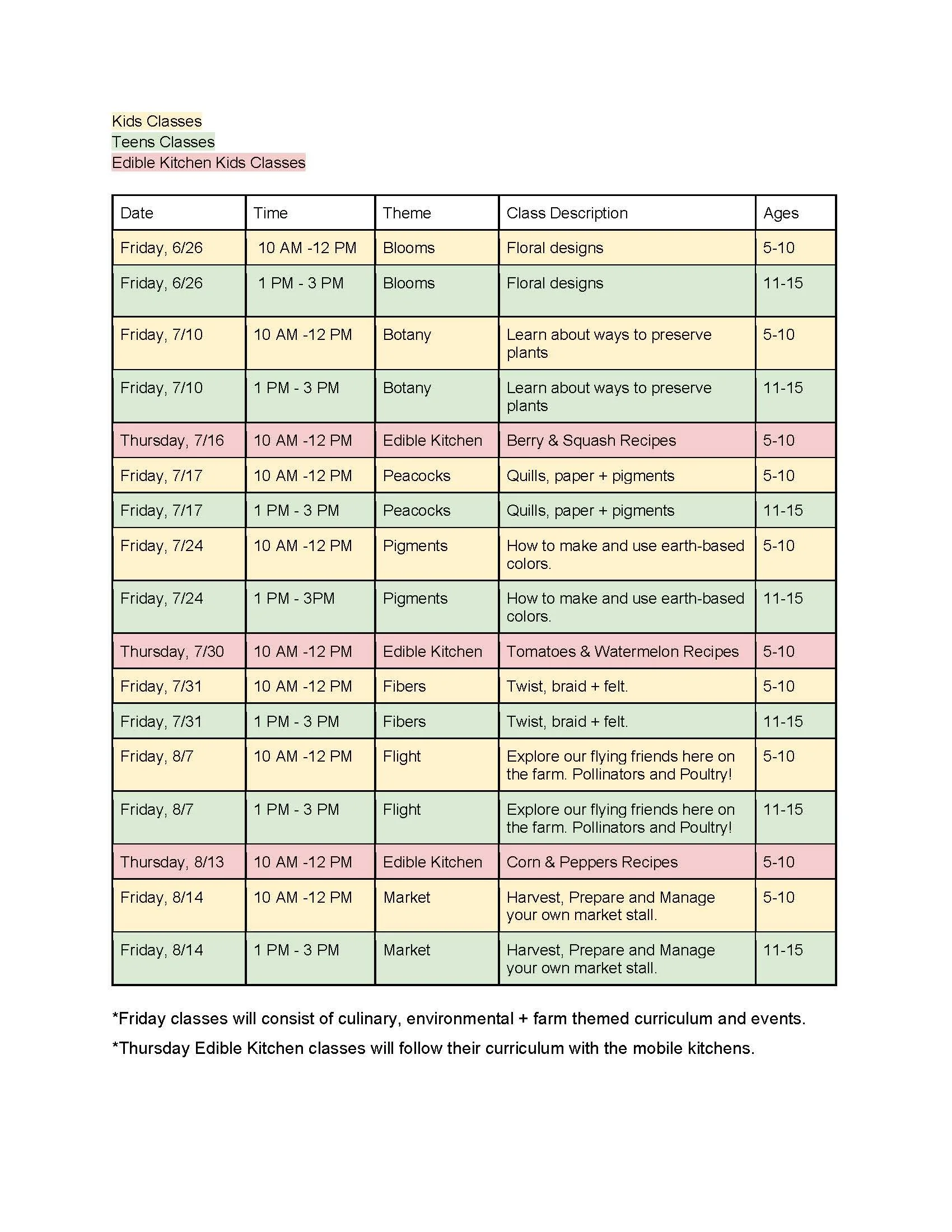 Summer 2026 Kids On the Farm Class Schedule.jpg
