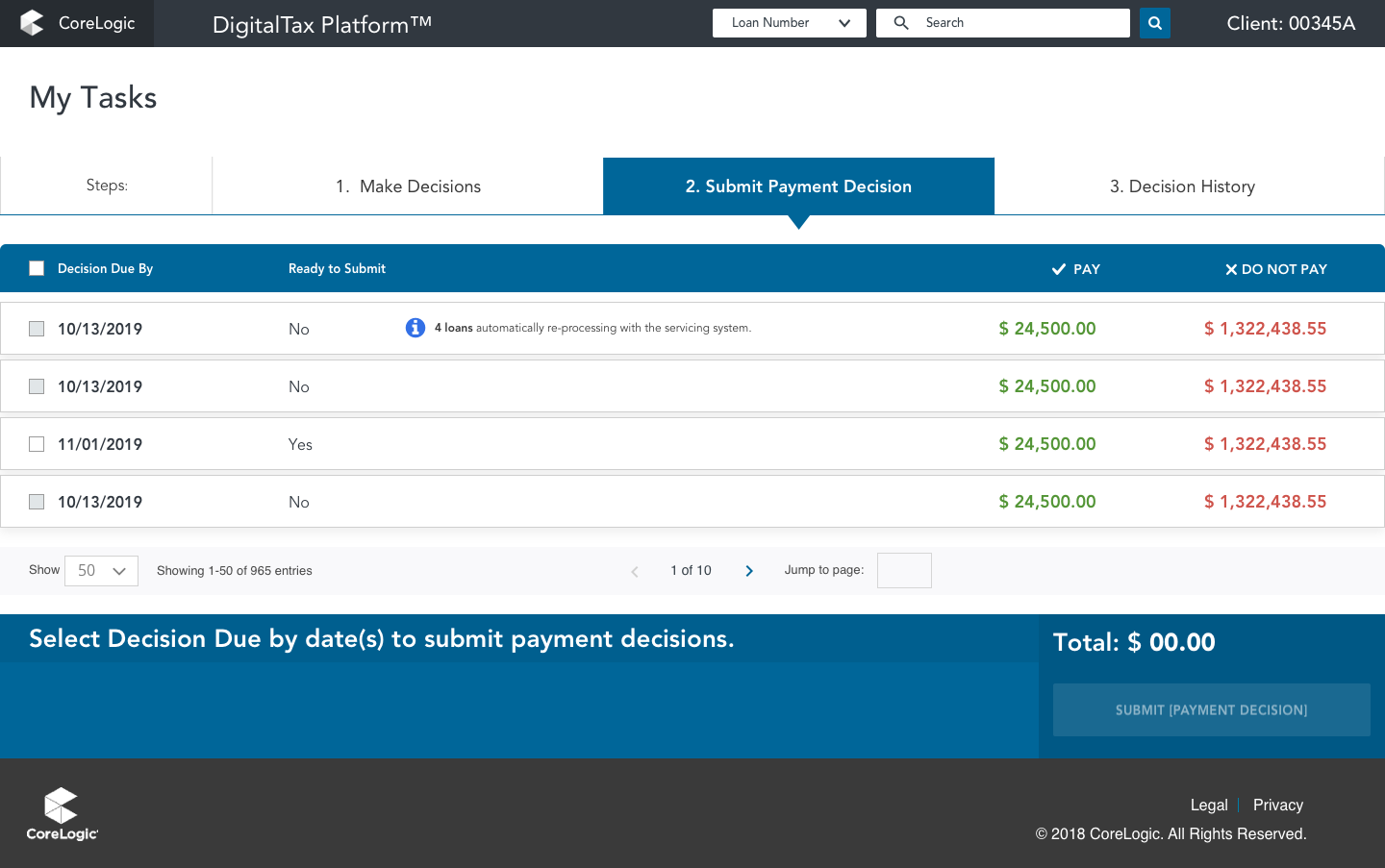 Corelogic Tax Platform — From USMC to UX