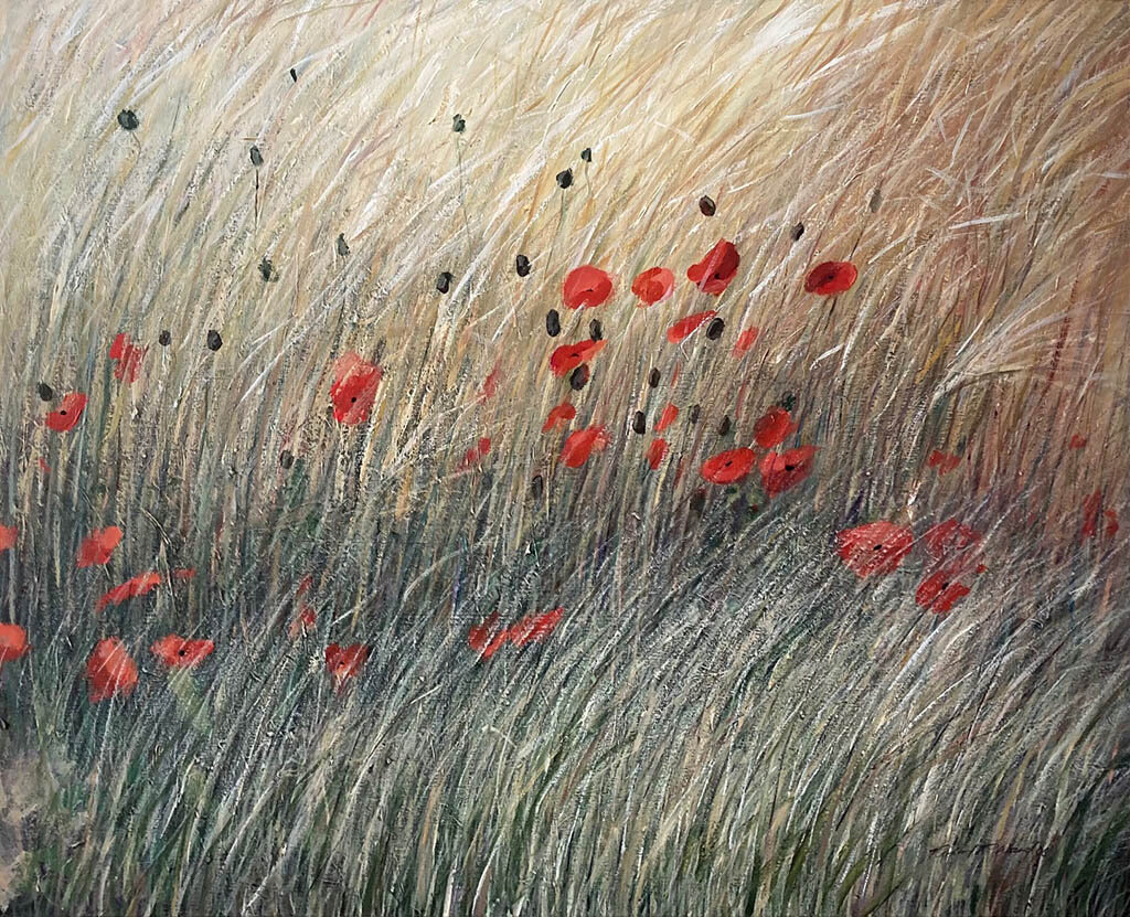 Poppies and Wheat ll 