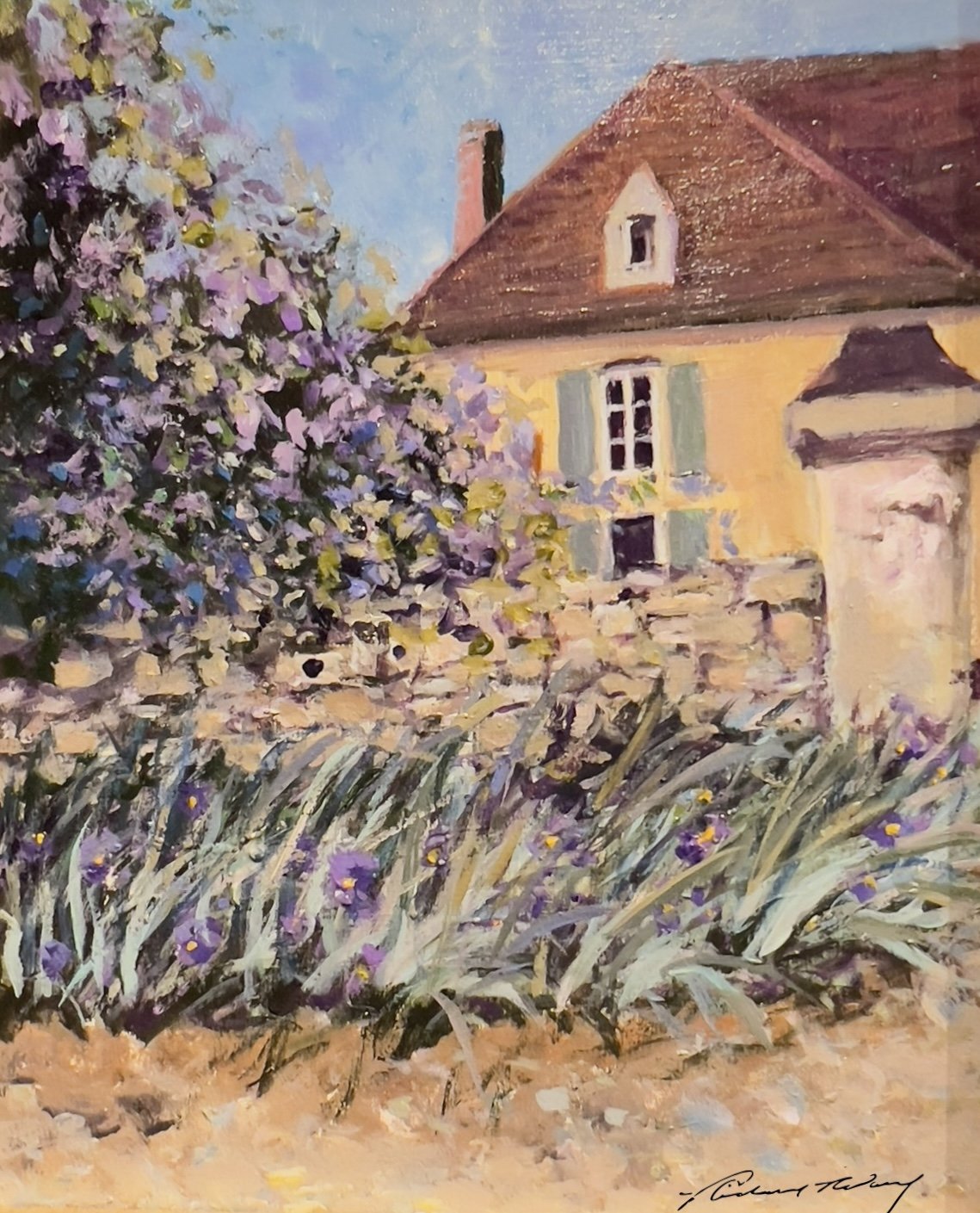 Lilac and Iris Entry