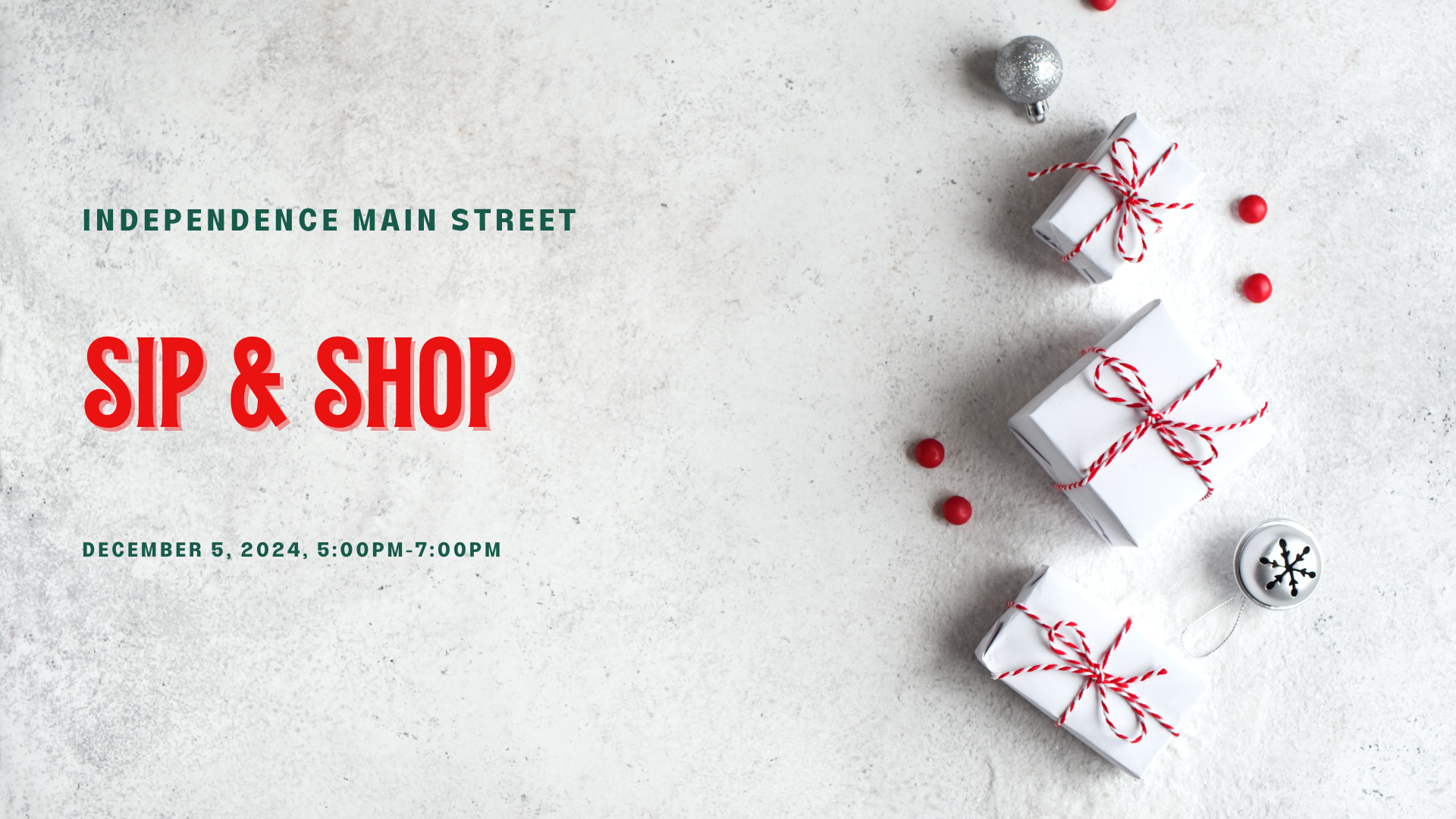 Holiday Sip and Shop