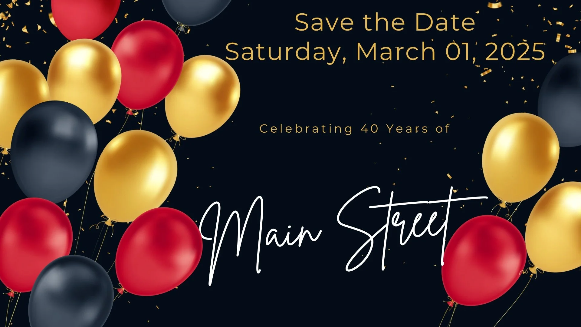 Celebrate 40 Years of Main Street! 