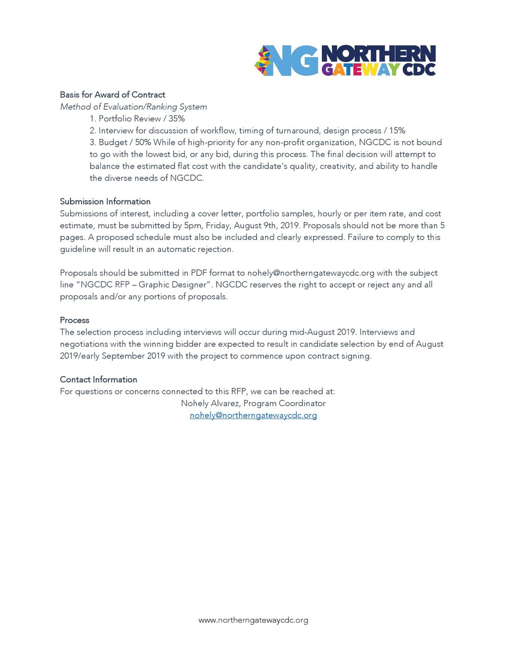 Call to Graphic Designers: RFP Census Count Committee Graphic Designer —  Northern Gateway