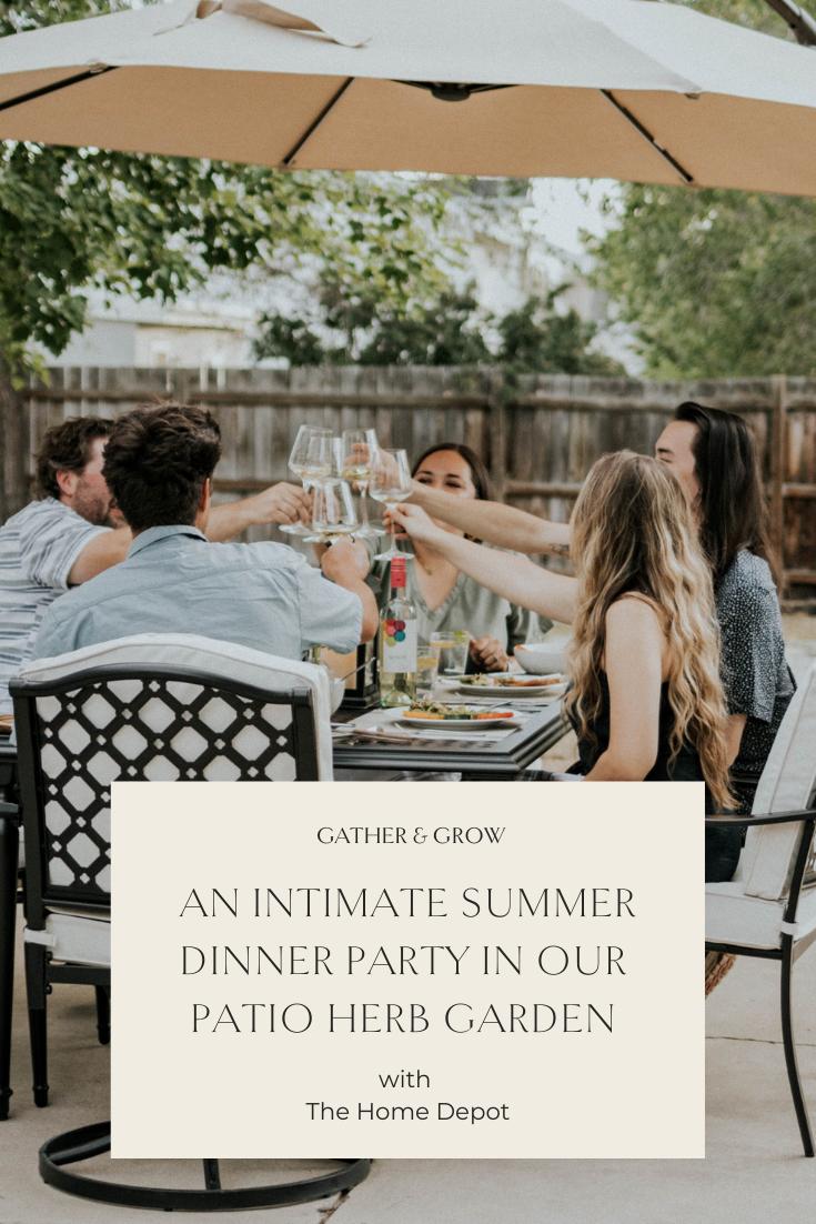 An Intimate Summer Dinner Party in our Patio Herb Garden with the Home ...