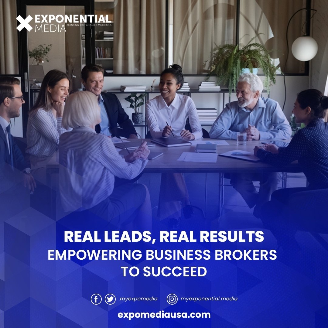 Business brokers, listen up! 📢 Typical lead gen just not cutting it? We get it - when it comes to finding qualified buyers and sellers, the needle-in-a-haystack struggle is real.

But what if I told you there's a better way? At Exponential Media, we