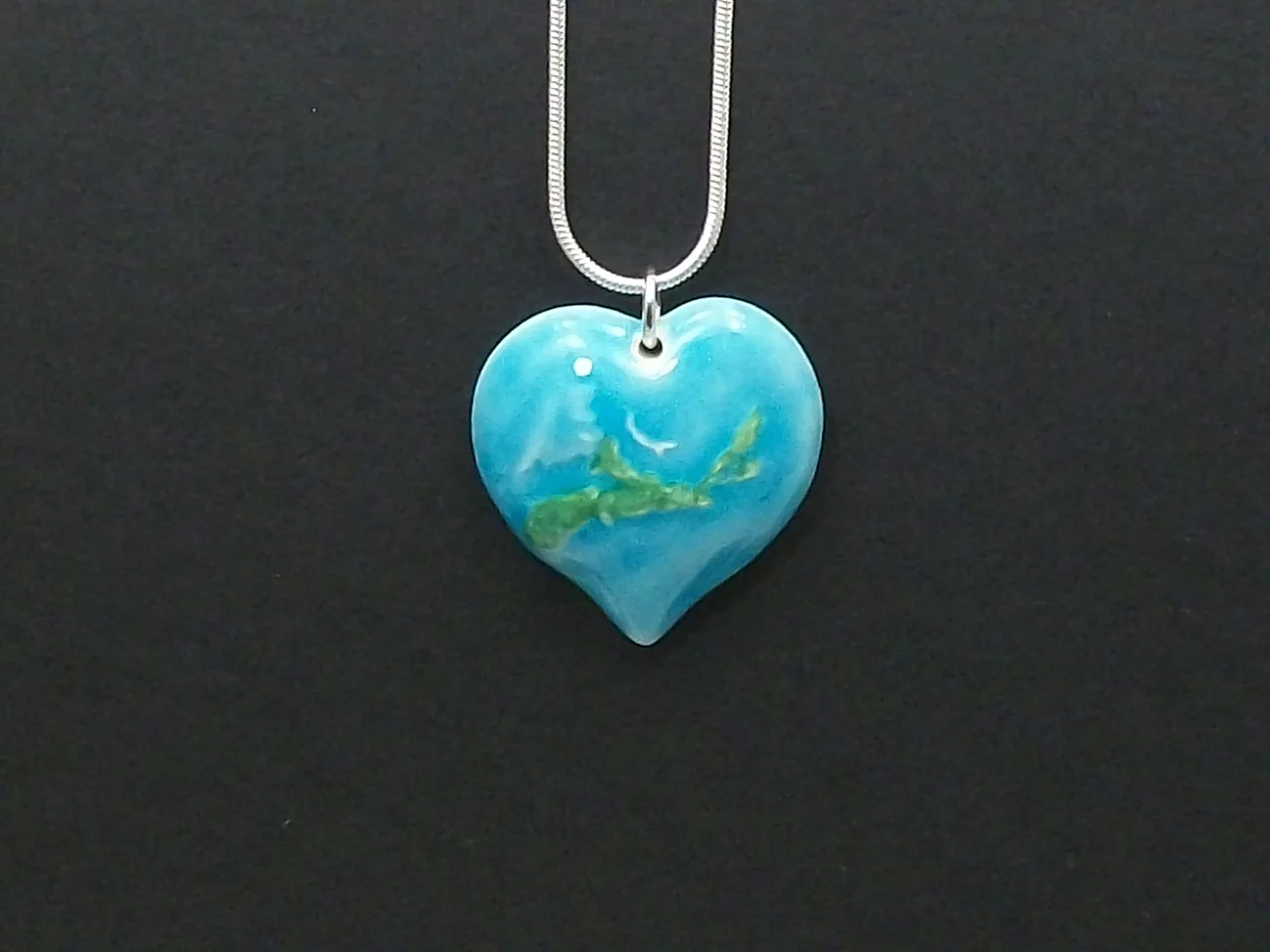 Turquoise Heart Nova Scotia Pendant