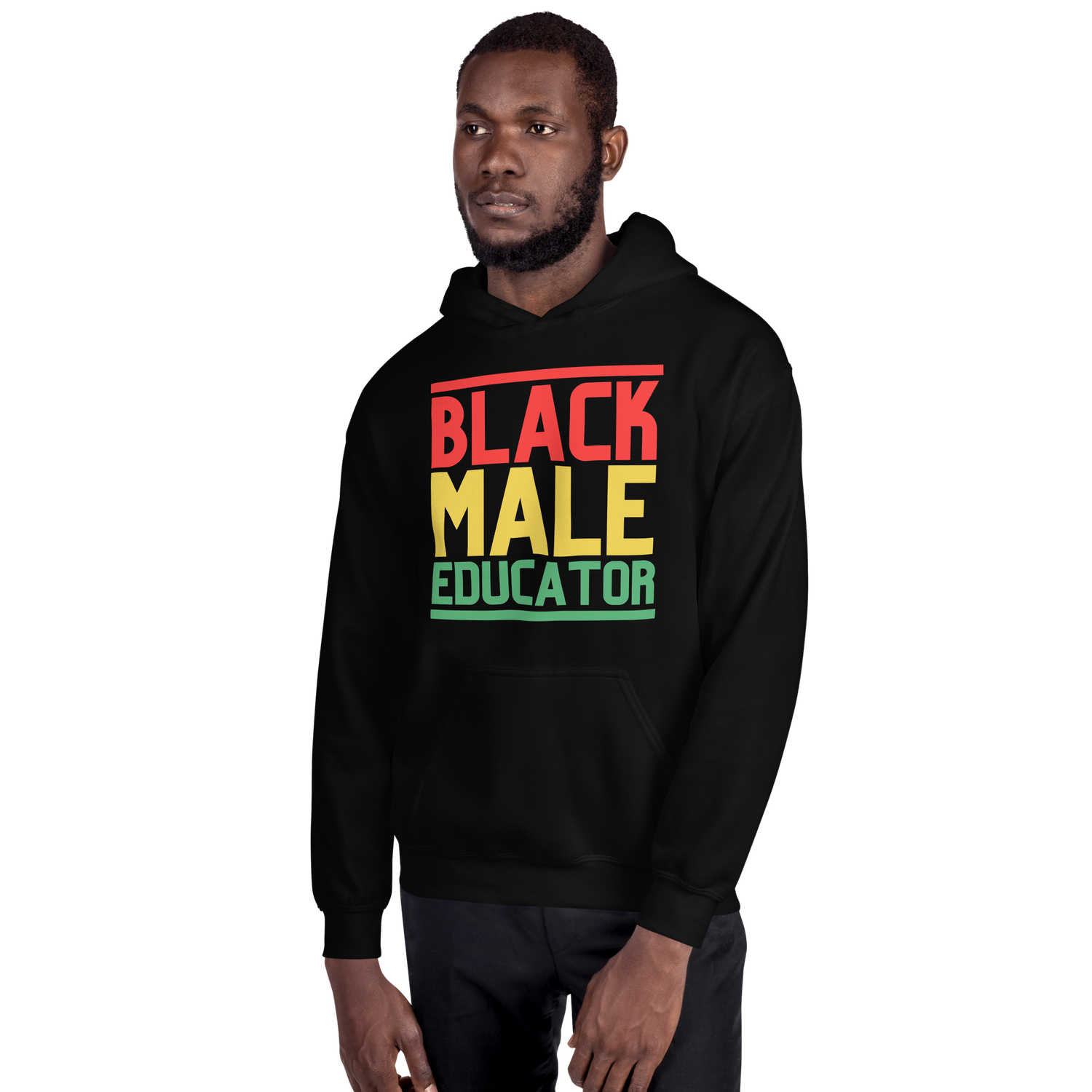Black Male Educator Hoodie — Education PowerED