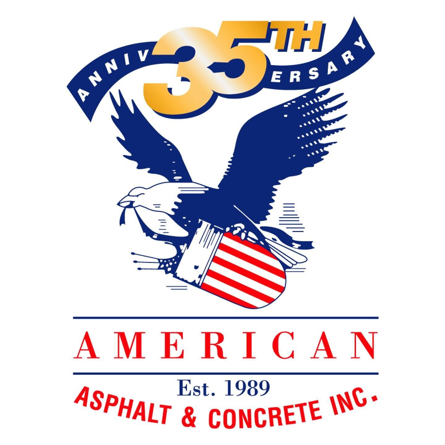 This year marks 35 years of American Asphalt &amp; Concrete! 🎉 In honor of this milestone, we have brought back the vintage AAC logo for the year. And each month we will be sharing a project from throughout our history. Make sure to follow us so you