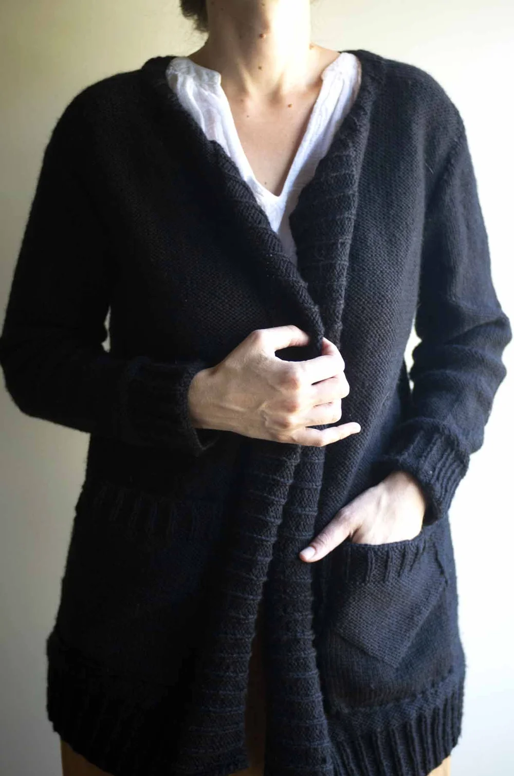 Beloved Black Cardigan Knitting Pattern — Kraftling