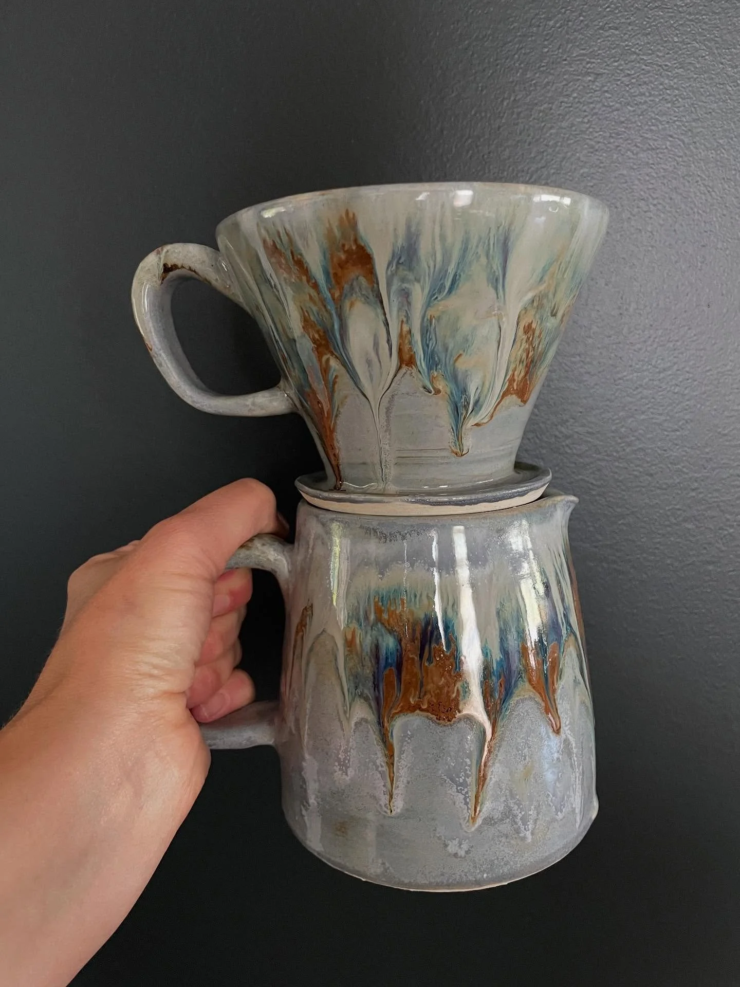 New pour over! #pourovercoffee #ceramicpourover #handmadepourover #pottery