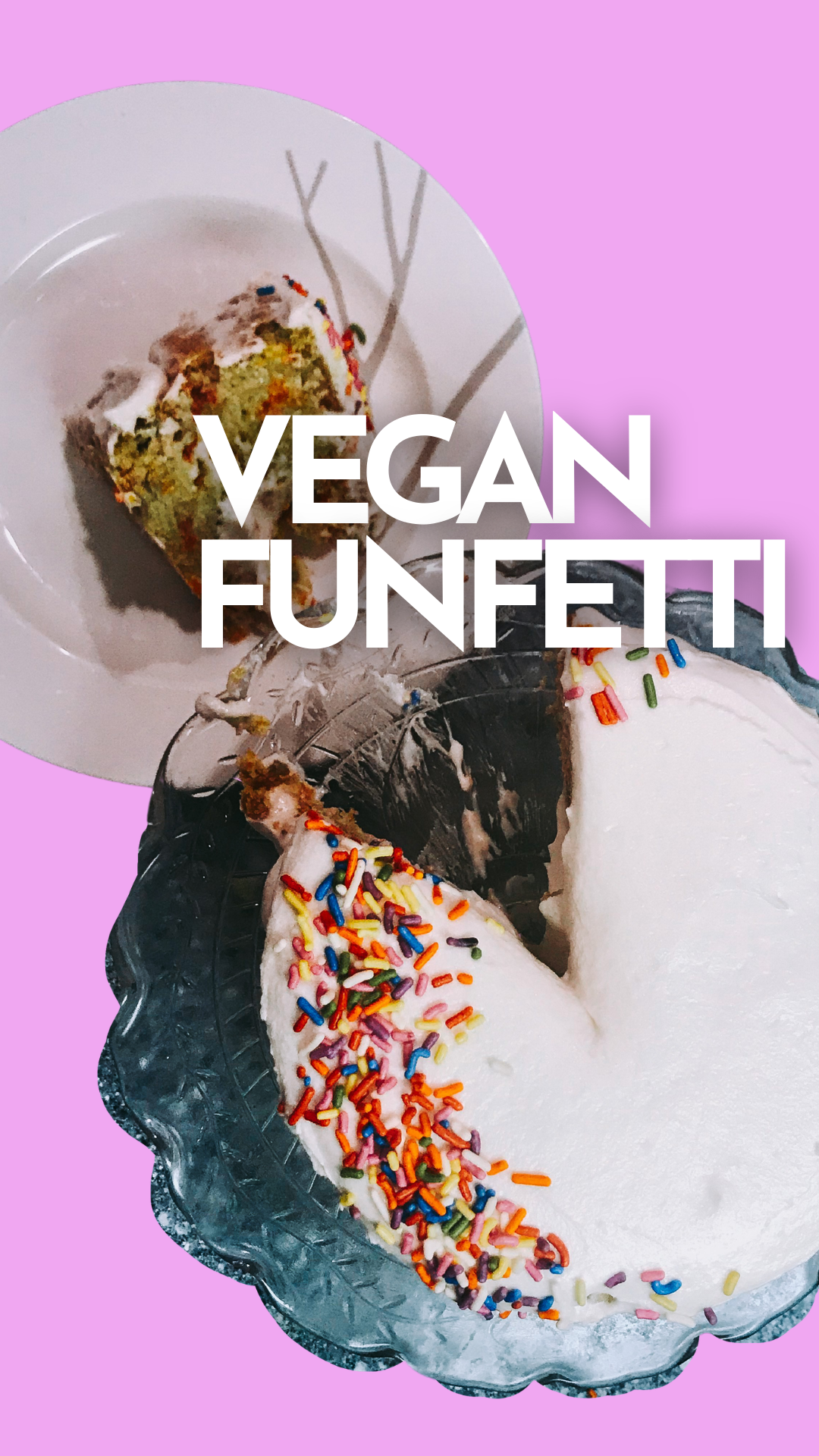 Easy Vegan Funfetti Cake 