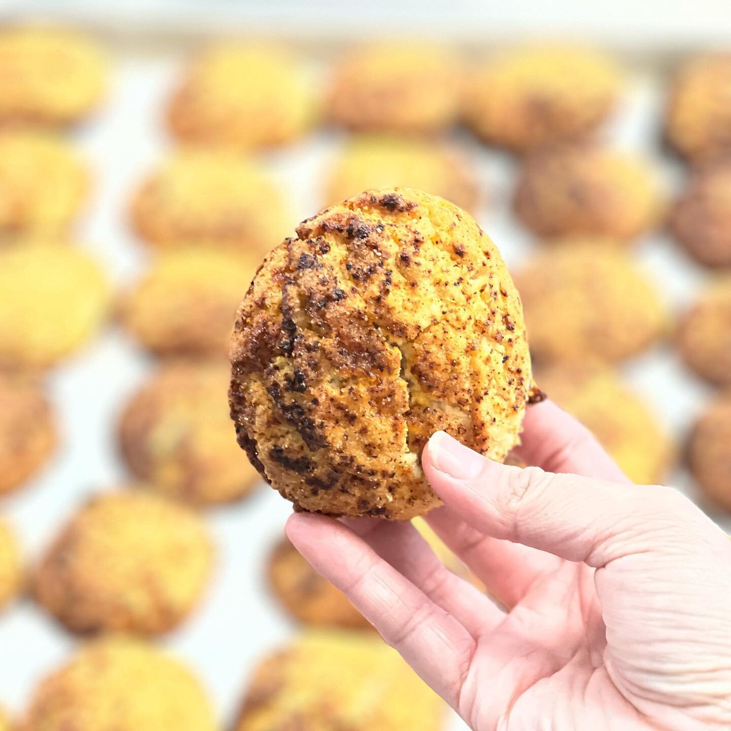 Out here making beautiful food for beautiful people. ⁣
⁣
Taj&iacute;n Lime Corn Cookie. 🌽⁣
⁣
Get on this one, I promise. At the shop all weekend Thursday- Saturday 8am-2pm.⁣
This will be our last @valleyjunction untill August. See us at our booth ac