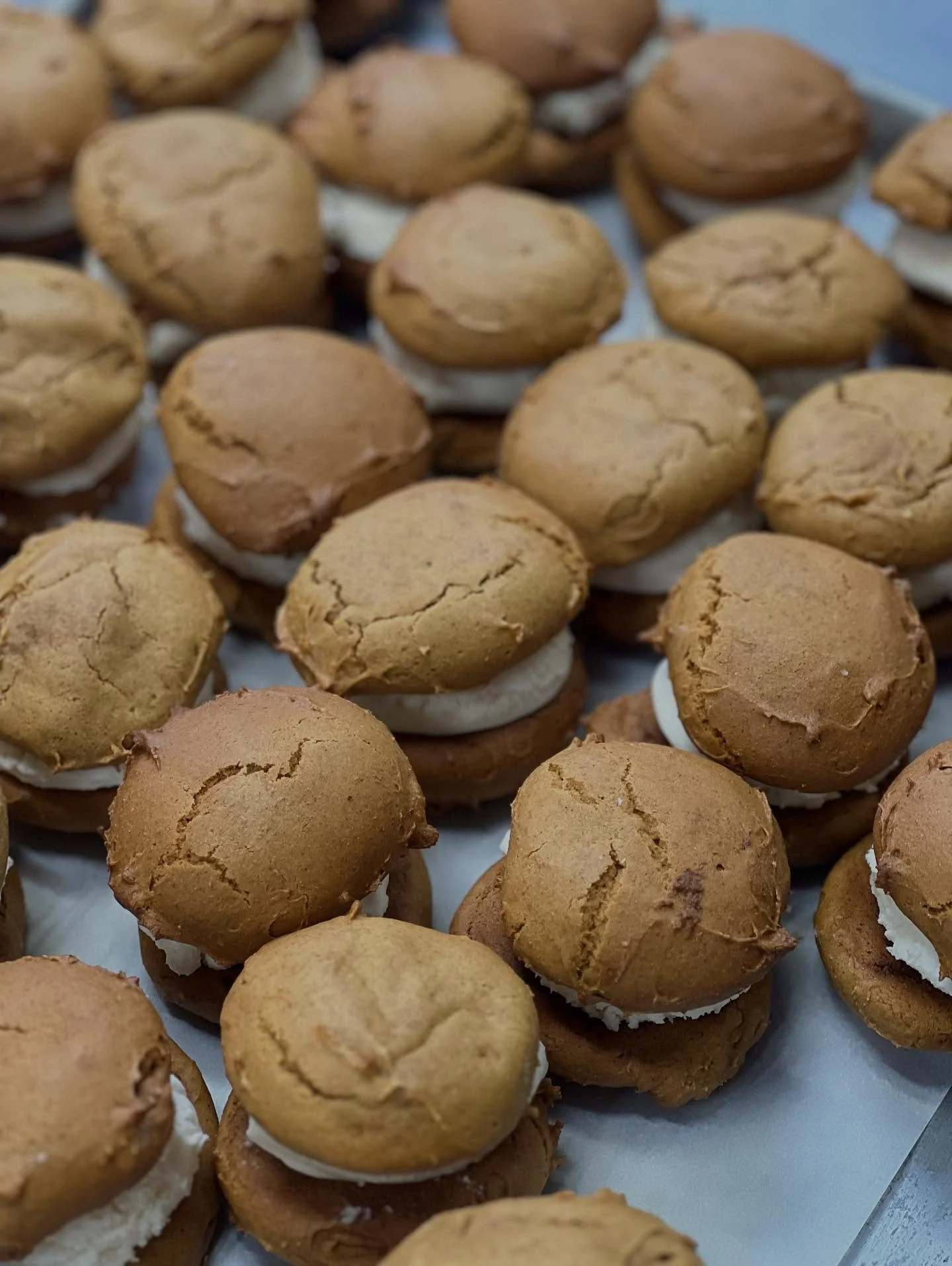 Attention witches, bitches and Fall lovers. 🧙🏻&zwj;♀️🎃⁣
⁣
Pumpkin season rolls out this weekend. Preorder of our pumpkin whoopies and pumpkin bars are live for the next few days. Secure the bag so you don&rsquo;t miss out. We will have very limite