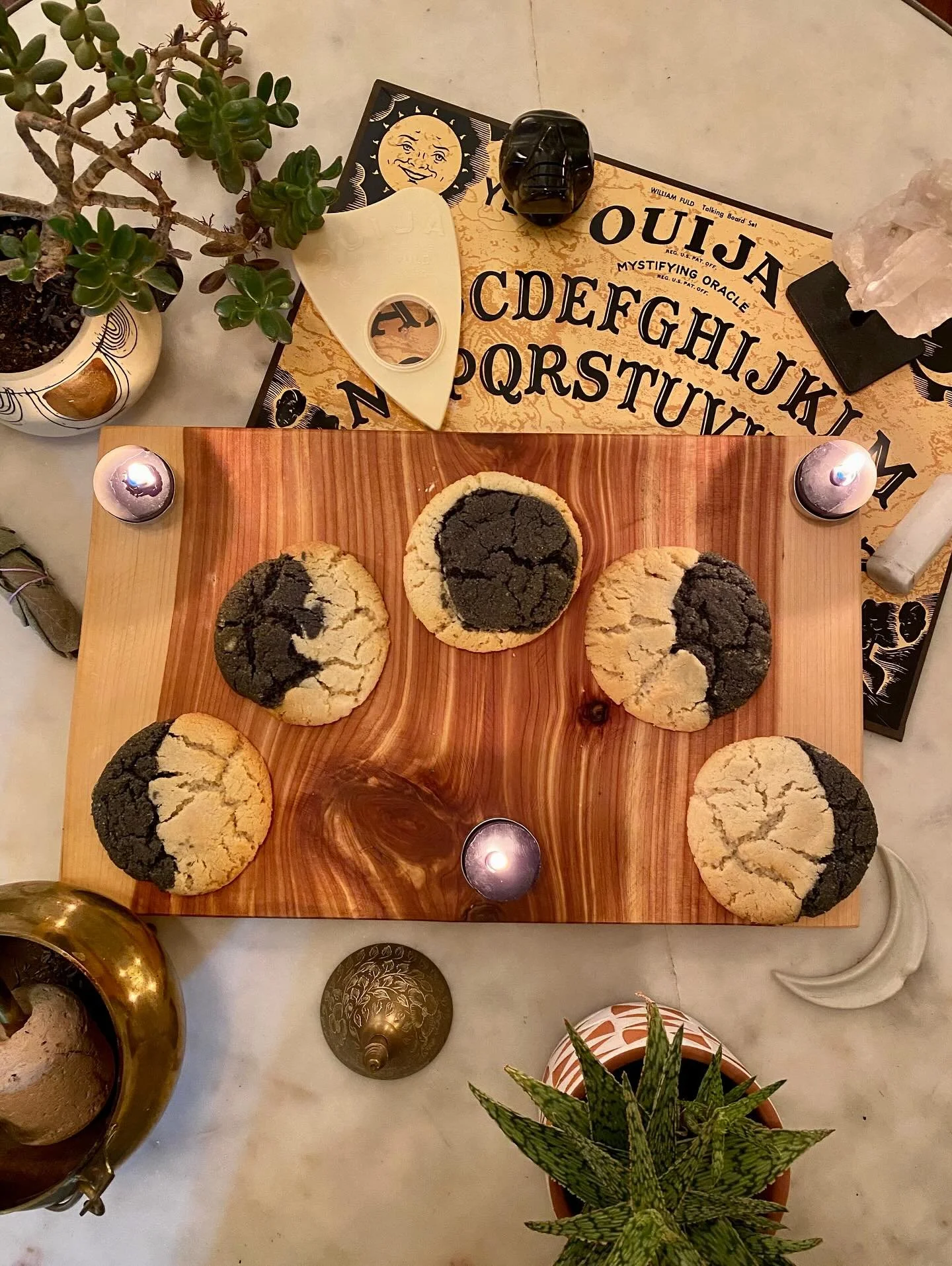 Ghouls, gays and theys- you are cordially invited to a throughly TS Halloween! 🎃 
Sip and shop with us and @olio.oddities from 4-7pm on Thursday the 30th. Join us for tasty beverages, snacks, spooky tunes and tarot card readings with the head wit