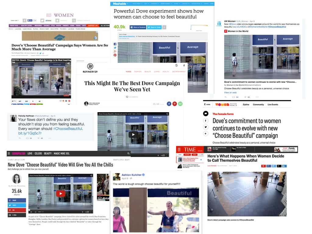 #ChooseBeautiful Media and Social Impressions