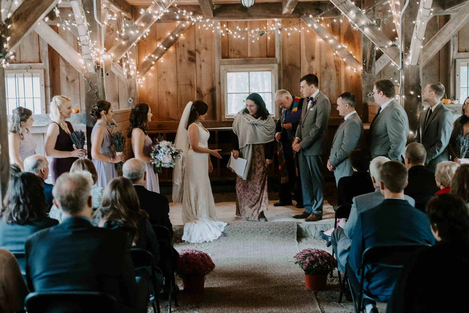 New Hampshire wedding photographer for a boho and intimate fall wedding at Stonewall Farm, Keene, NH