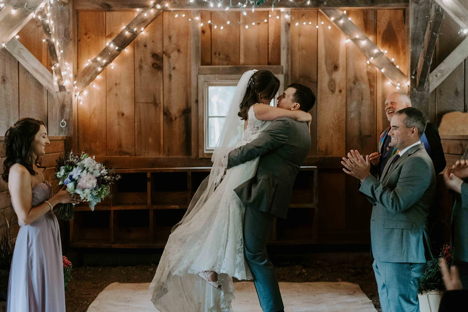 New Hampshire wedding photographer for a boho and intimate fall wedding at Stonewall Farm, Keene, NH