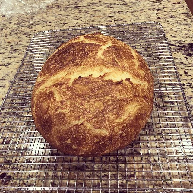 Fresh baked crusty white bread! #privatechef #philly #homemade #bread #gluten #simple #food