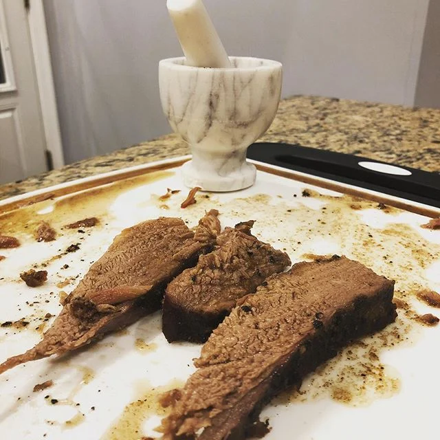 What&rsquo;s left of a 36 hour sous vide veal brisket!! #philly #homemade #sousvide #brisket #buylocal #birchrunhillsfarm