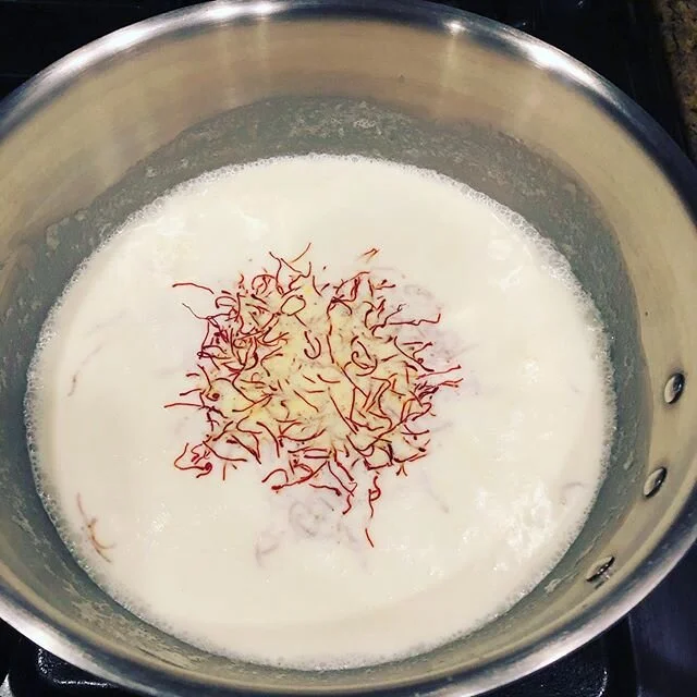 Saffron Ice Cream in the works!! #philly #ice #cream #homemade #saffron #goodeats