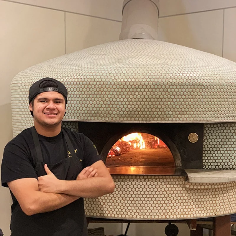 Pangea Kitchen’s certified Neapolitan pizzaiolo, Eric Luna