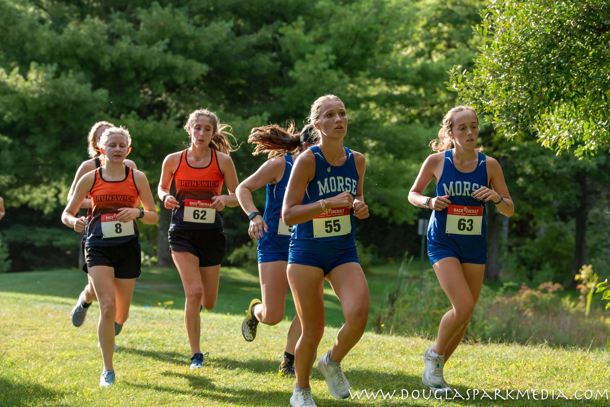 Girls XC at Brunswick v Morse, Medomak & Boothbay — Douglas Park Media