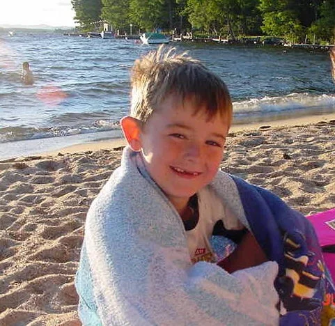 Michael at the beach in Maine.