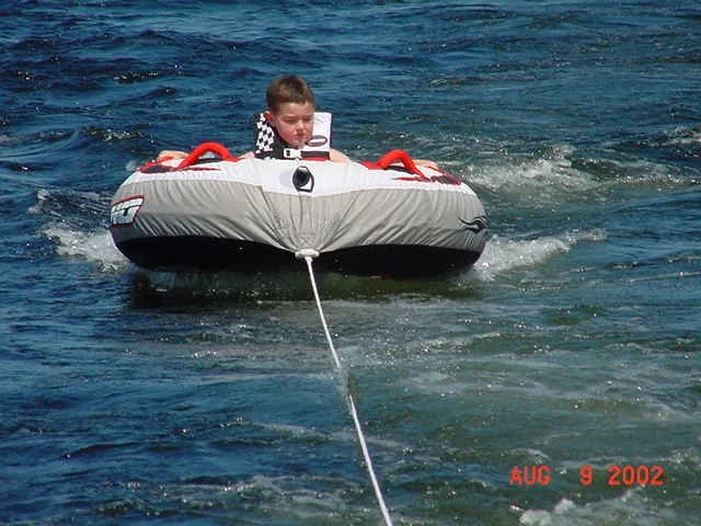 Michael goes Tubing. Aug. 2002