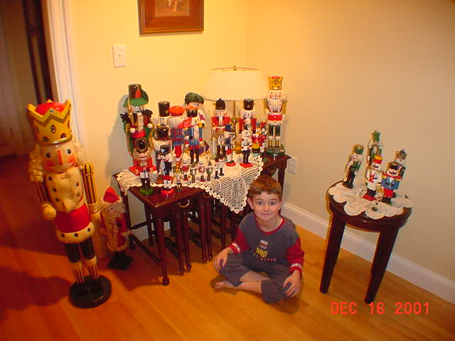 Michael with Nutcracker Collection December 2001