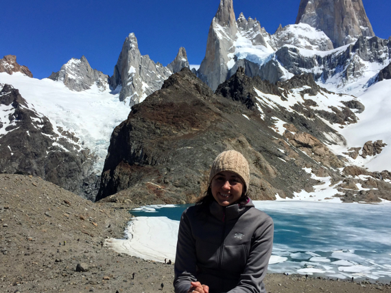 Kelly taking a minute in Argentina.