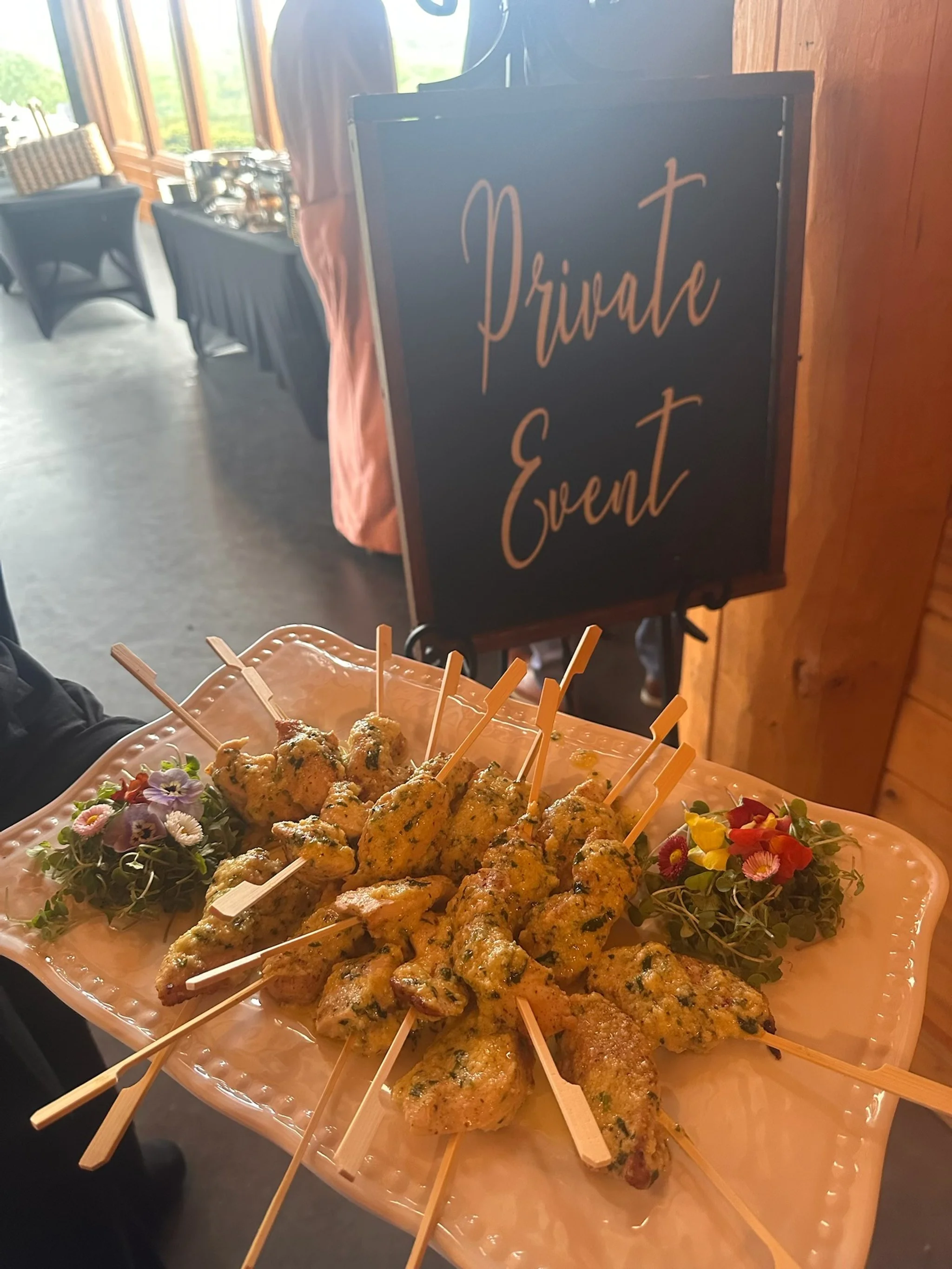   Garlic Parmesan Chicken Skewers  Bold, buttery, and bite-sized 