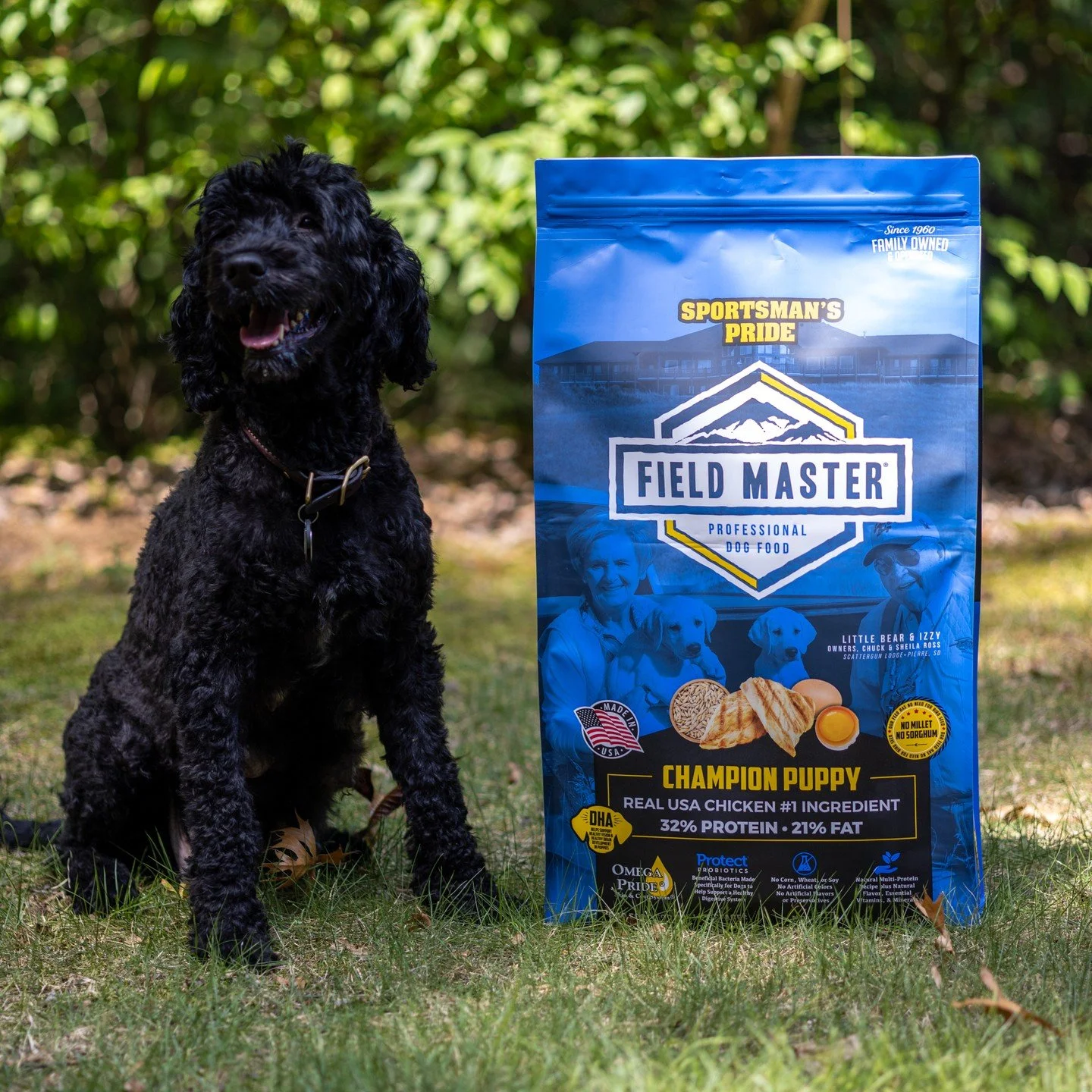 We know your puppy is a champion in the making 🏅 Our high quality dog food helps fuel their potential! 

Get your bag in stores or online: https://bit.ly/45KWfVP

#SportsmansPride #FieldMaster #FeedThePups