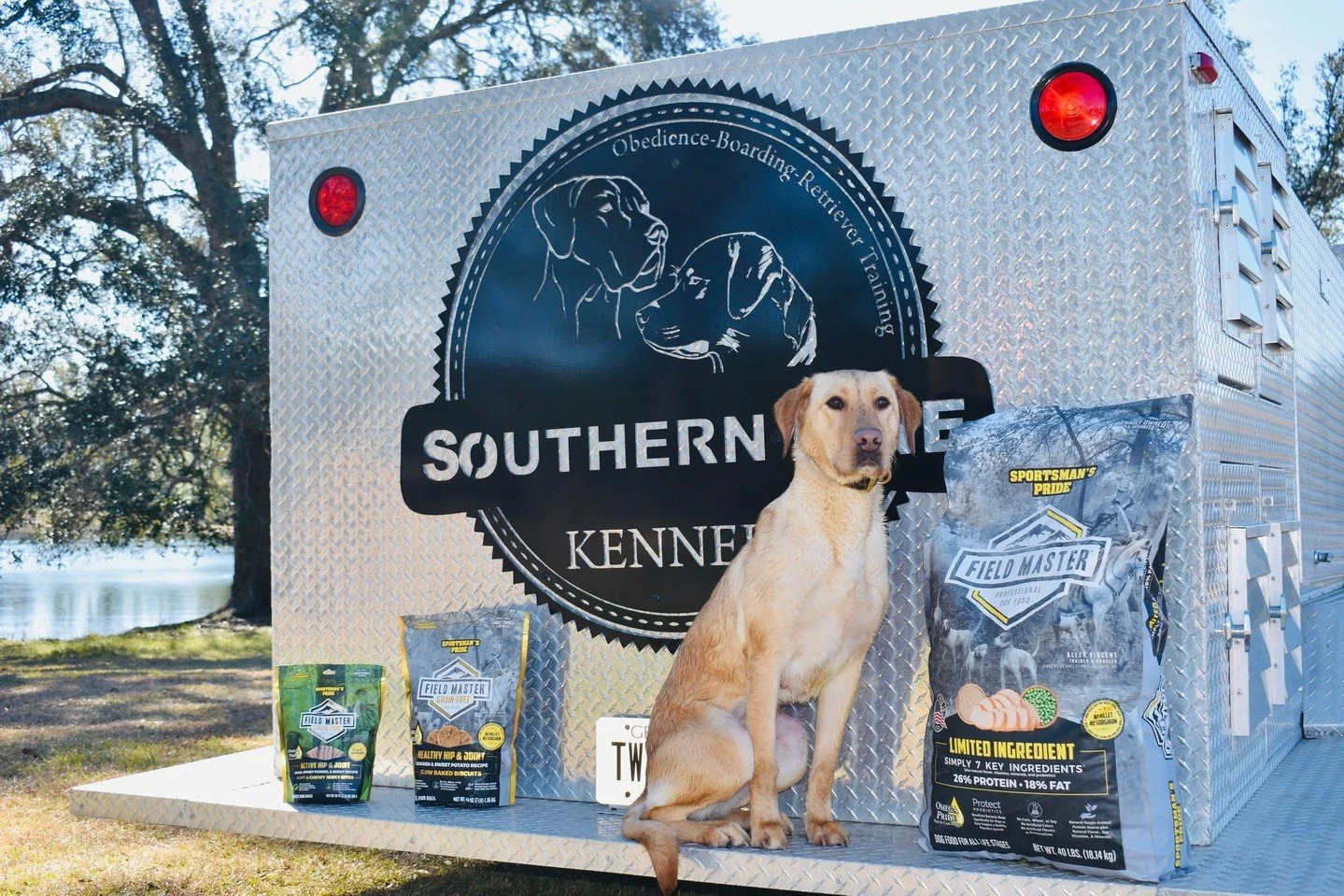 When you've got a whole kennel to fuel, you need a super-premium dog food to keep them at their best 🐕 

📸 : @southern_pine_kennel

#SportsmansPride #FieldMaster #SouthernCharm