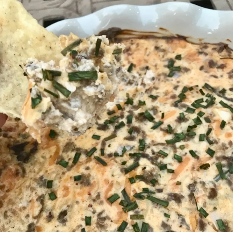 The Buttered Home’s Best Tailgate Sausage Dip